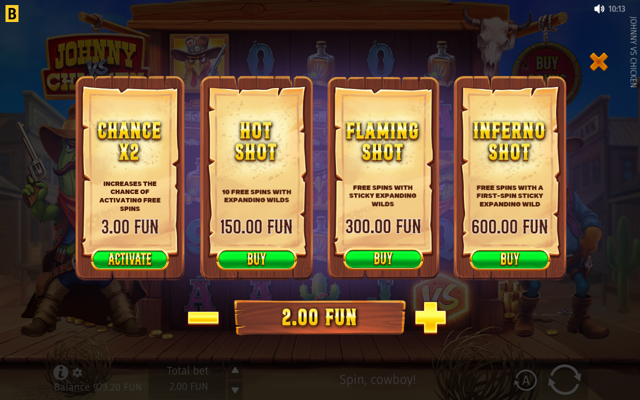 Johnny vs Chicken bonus buy