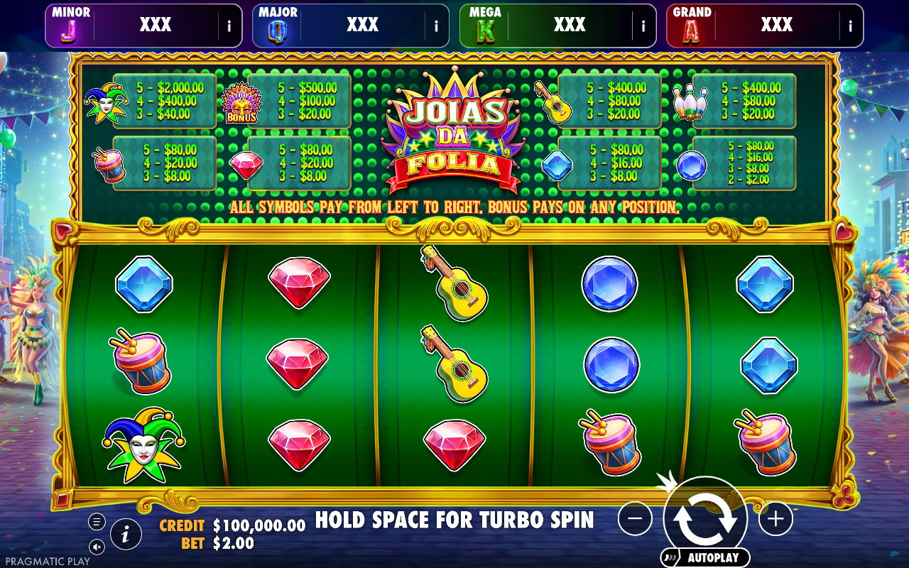 Joias da Folia - Brasil Jackpot base game