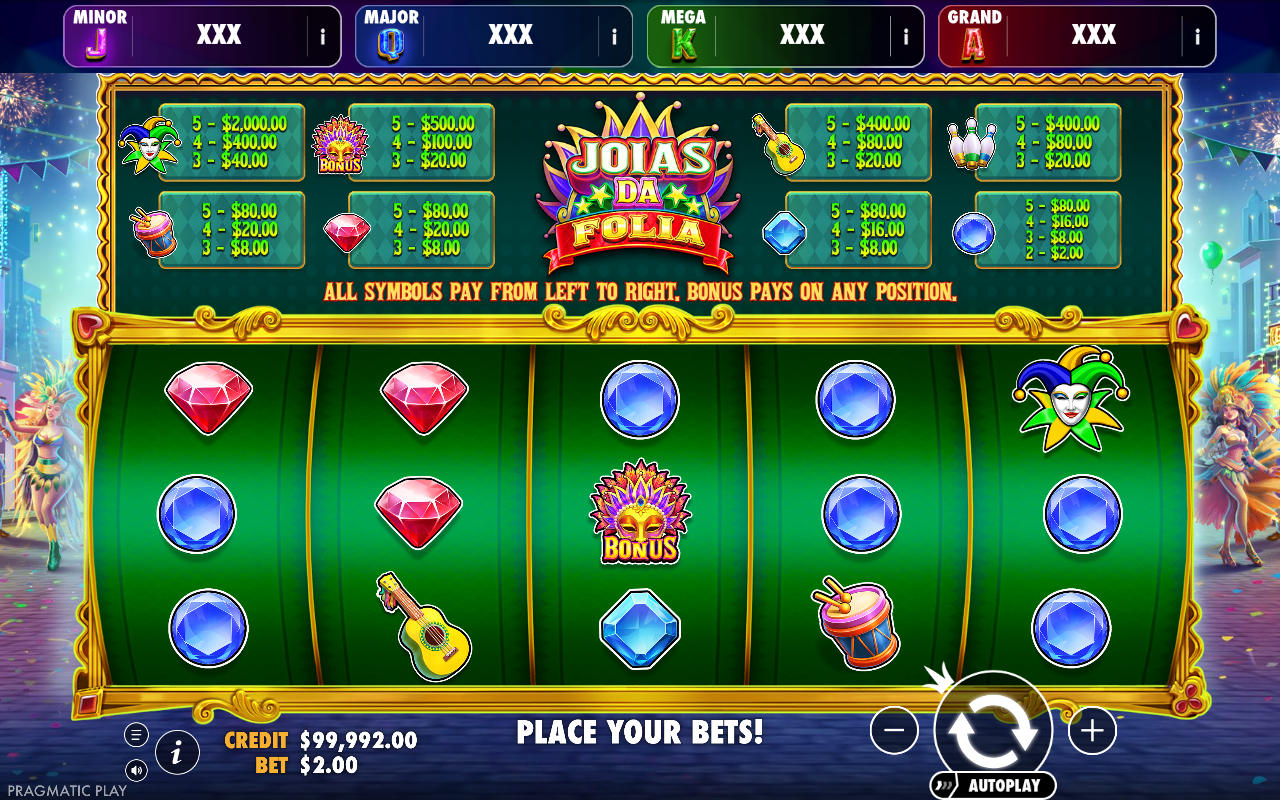 Joias da Folia - Brasil Jackpot gameplay
