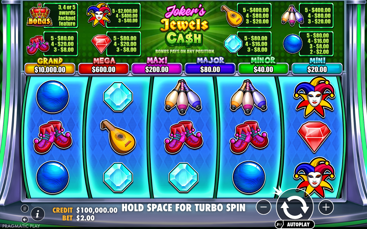 Joker's Jewels Cash base game