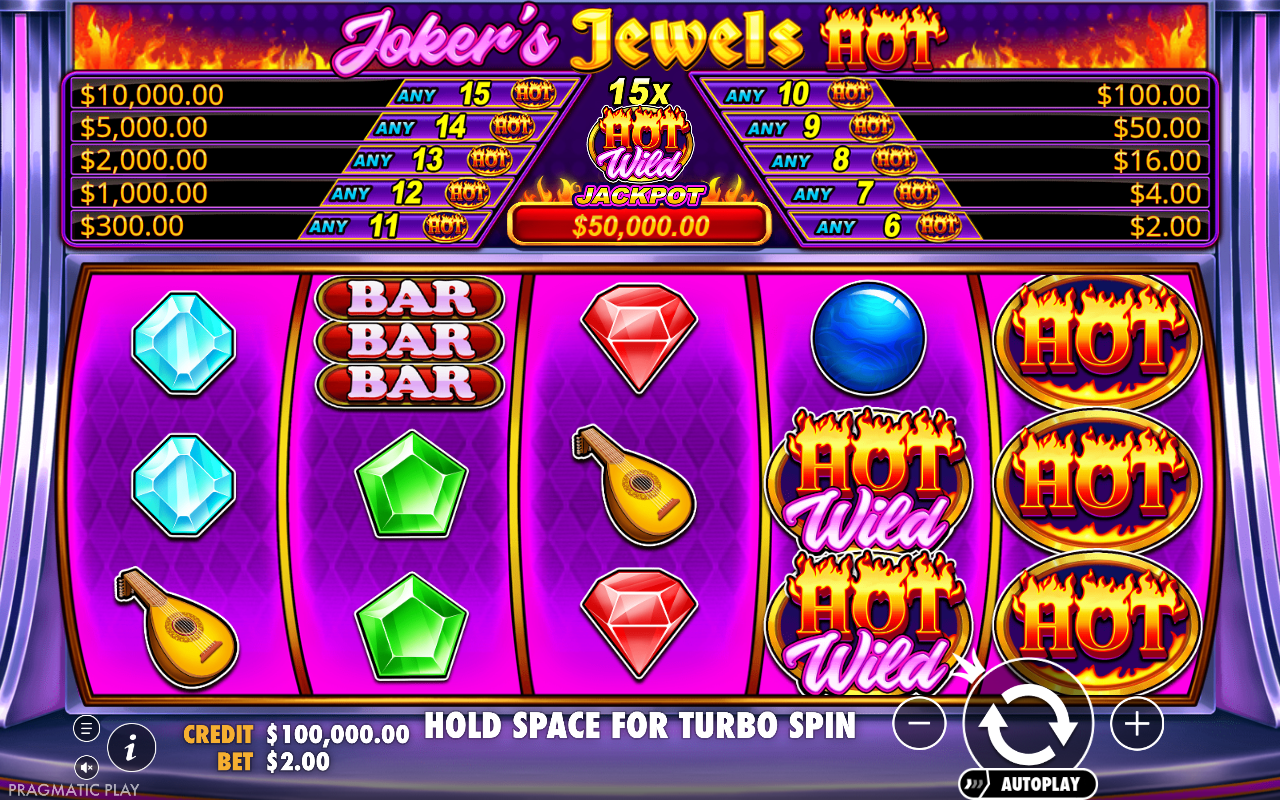 Joker's Jewels Hot base game