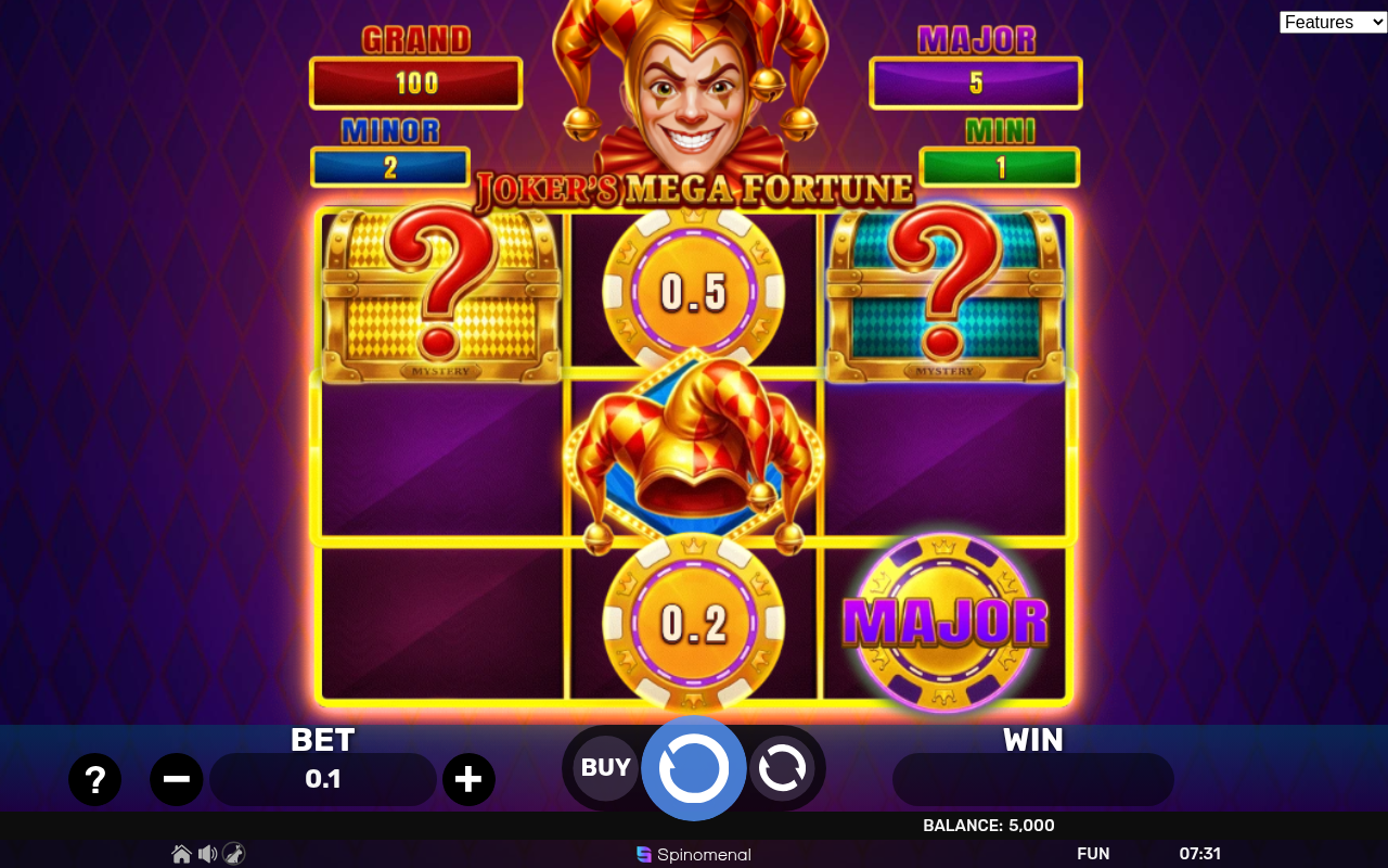 Joker's Mega Fortune - Blast The Bonus 3x3 base game