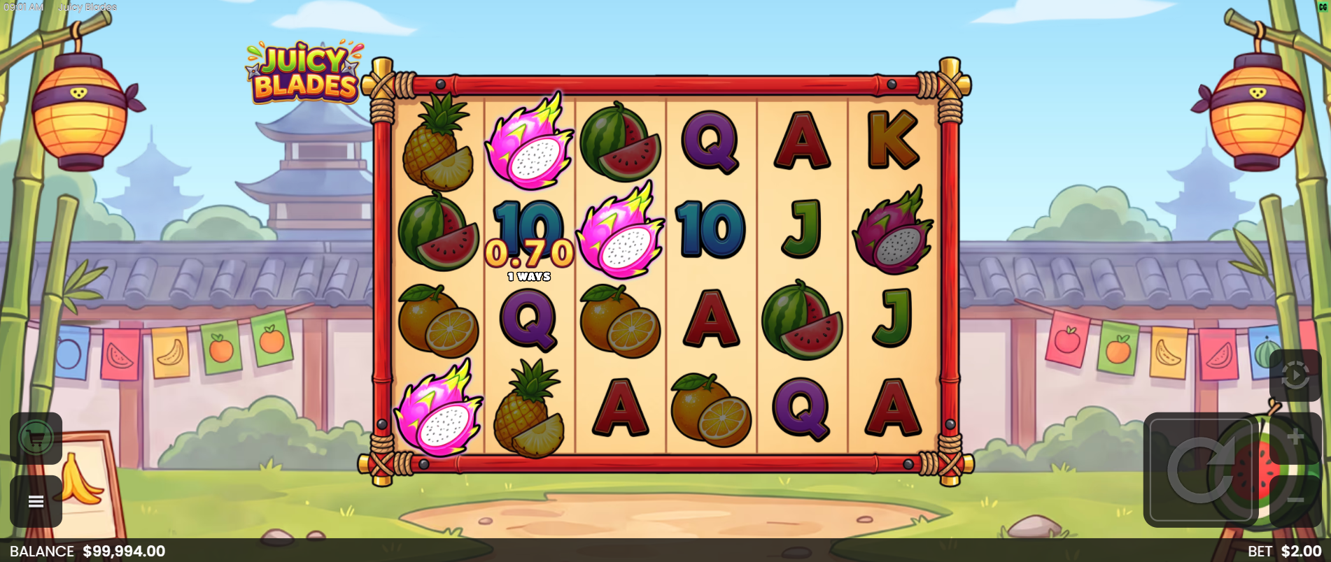 Juicy Blades offers 4096 ways to win