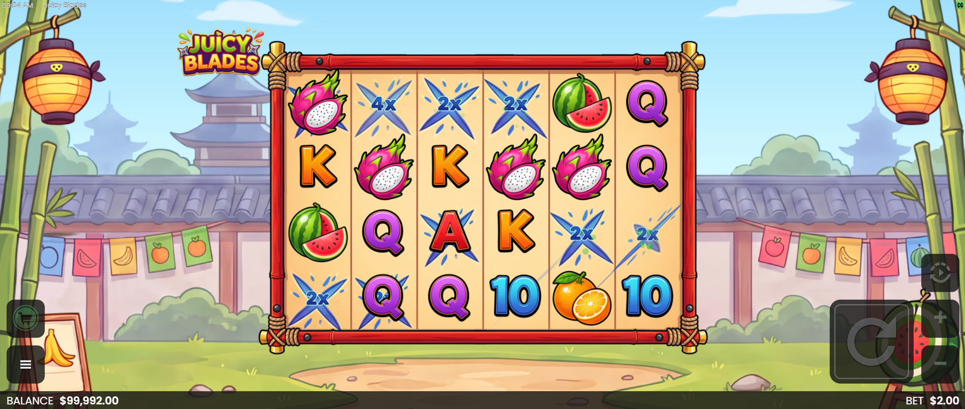 Juicy Blades Progressive Multiplier feature