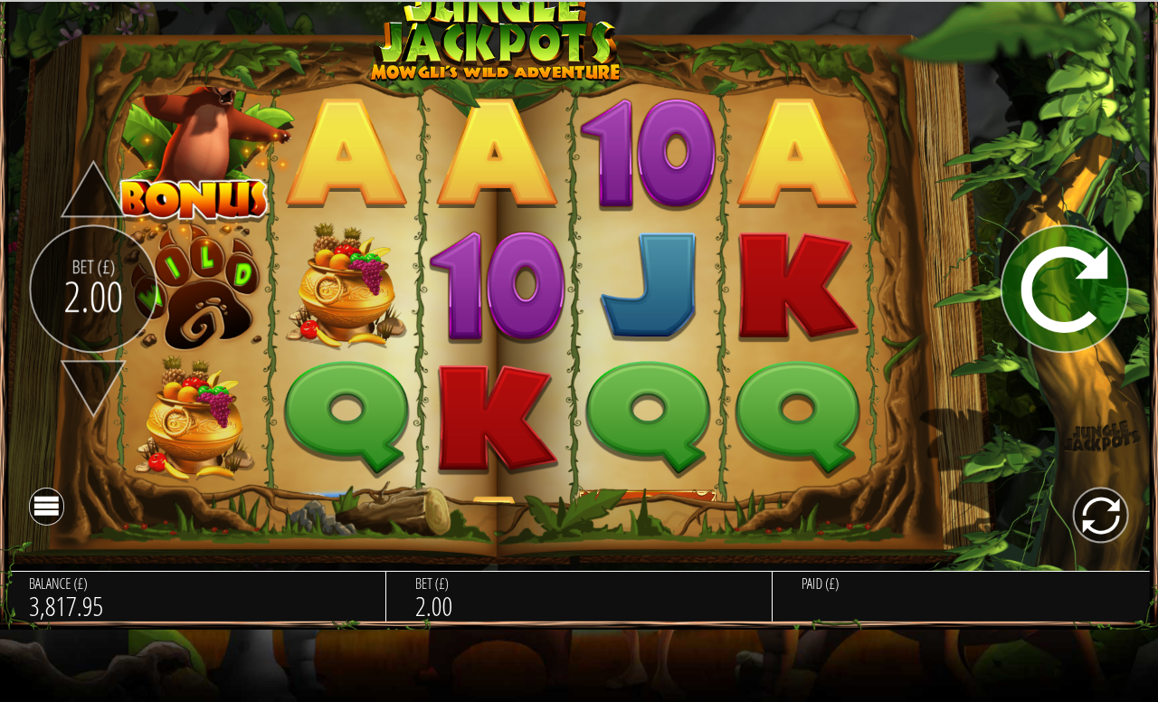 Jungle Jackpots base game