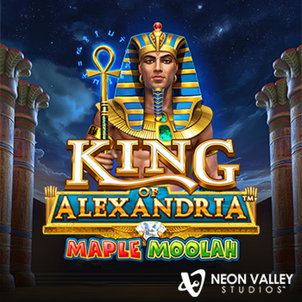 King of Alexandria Maple Moolah slot by Neon Valley Studios