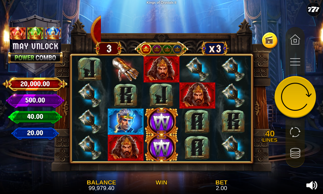 Kings of Crystals II Power Combo gameplay