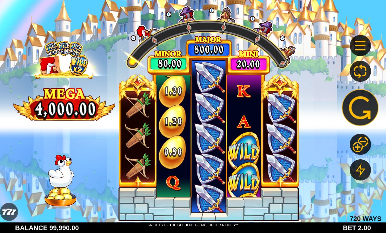 Knights of the Golden Egg Multiplier Riches gameplay