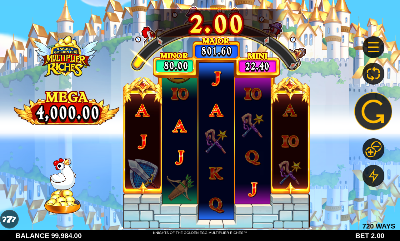 Knights of the Golden Egg Multiplier Riches gameplay