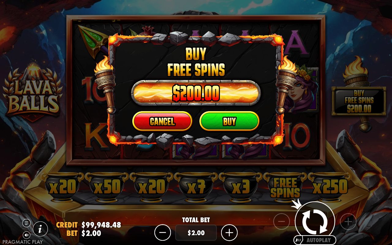Lava Balls bonus buy