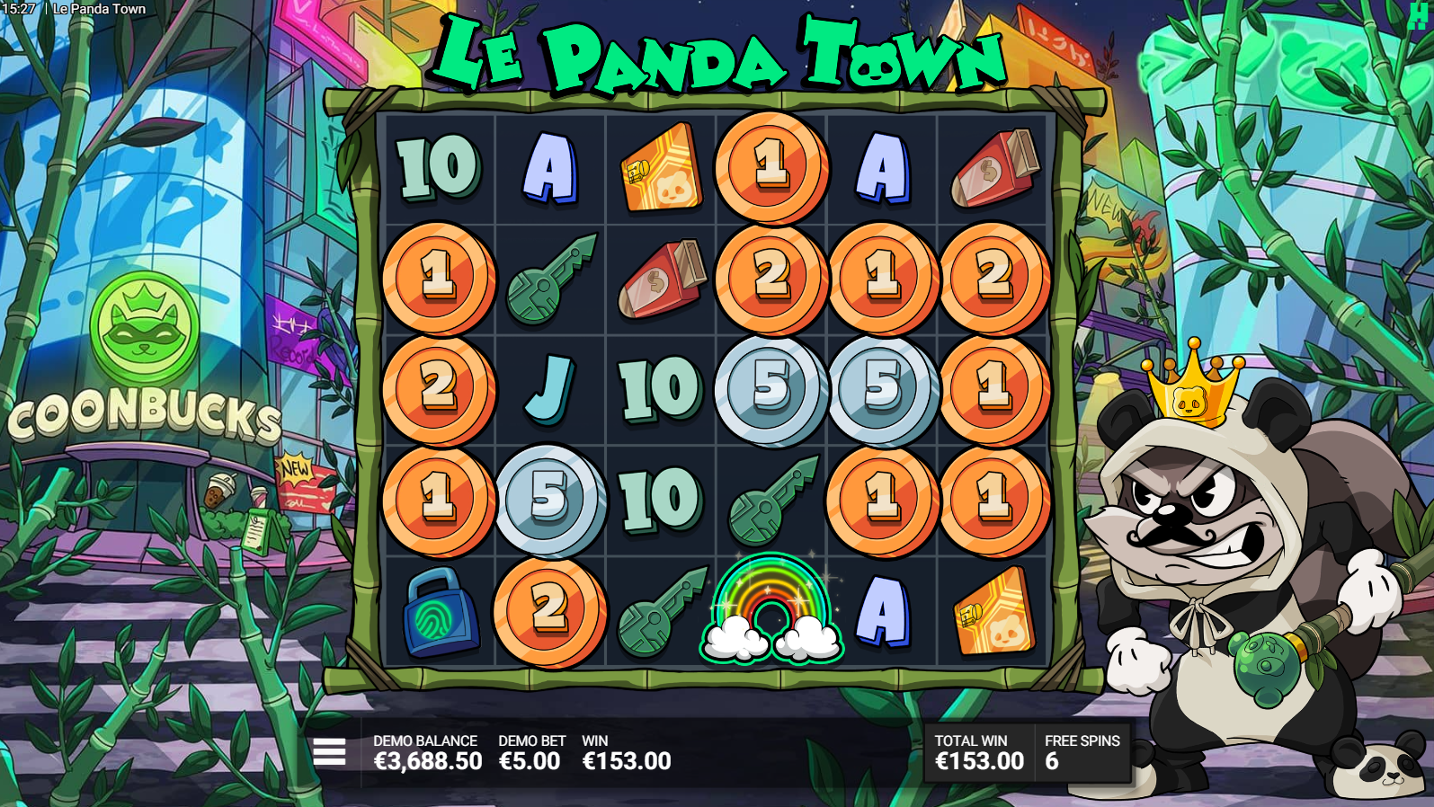 Le Panda Town Luck of the Panda bonus