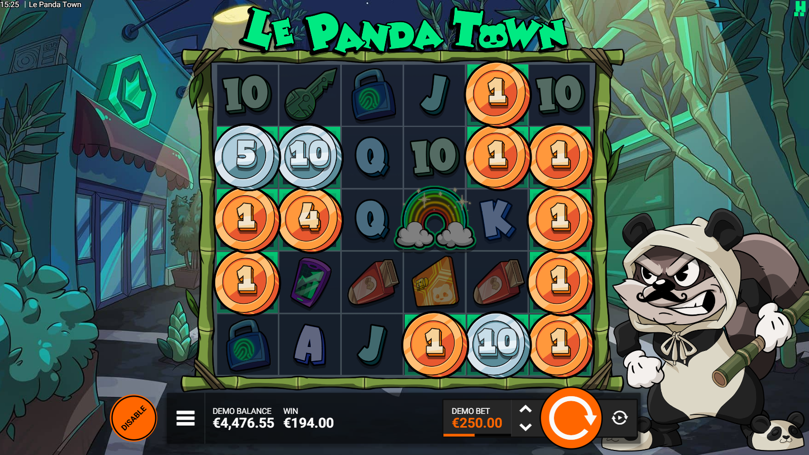 Le Panda Town Rainbow FeatureSpins