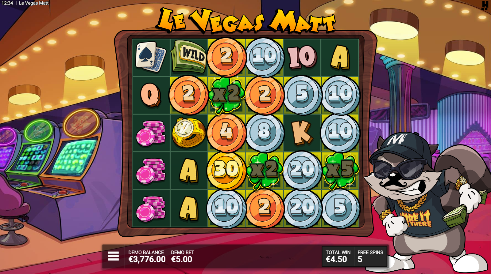 Le Vegas Matt Luck of Vegas Matt bonus