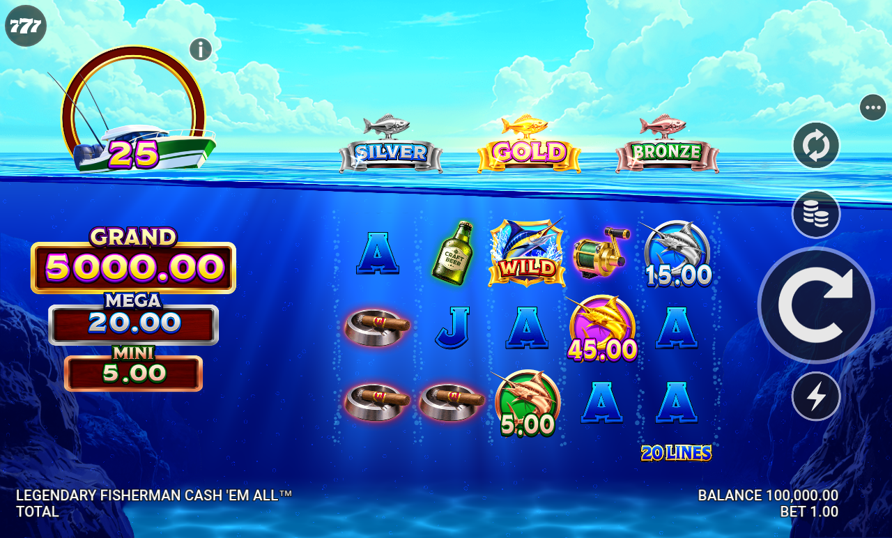 Legendary Fisherman Cash 'Em All base game