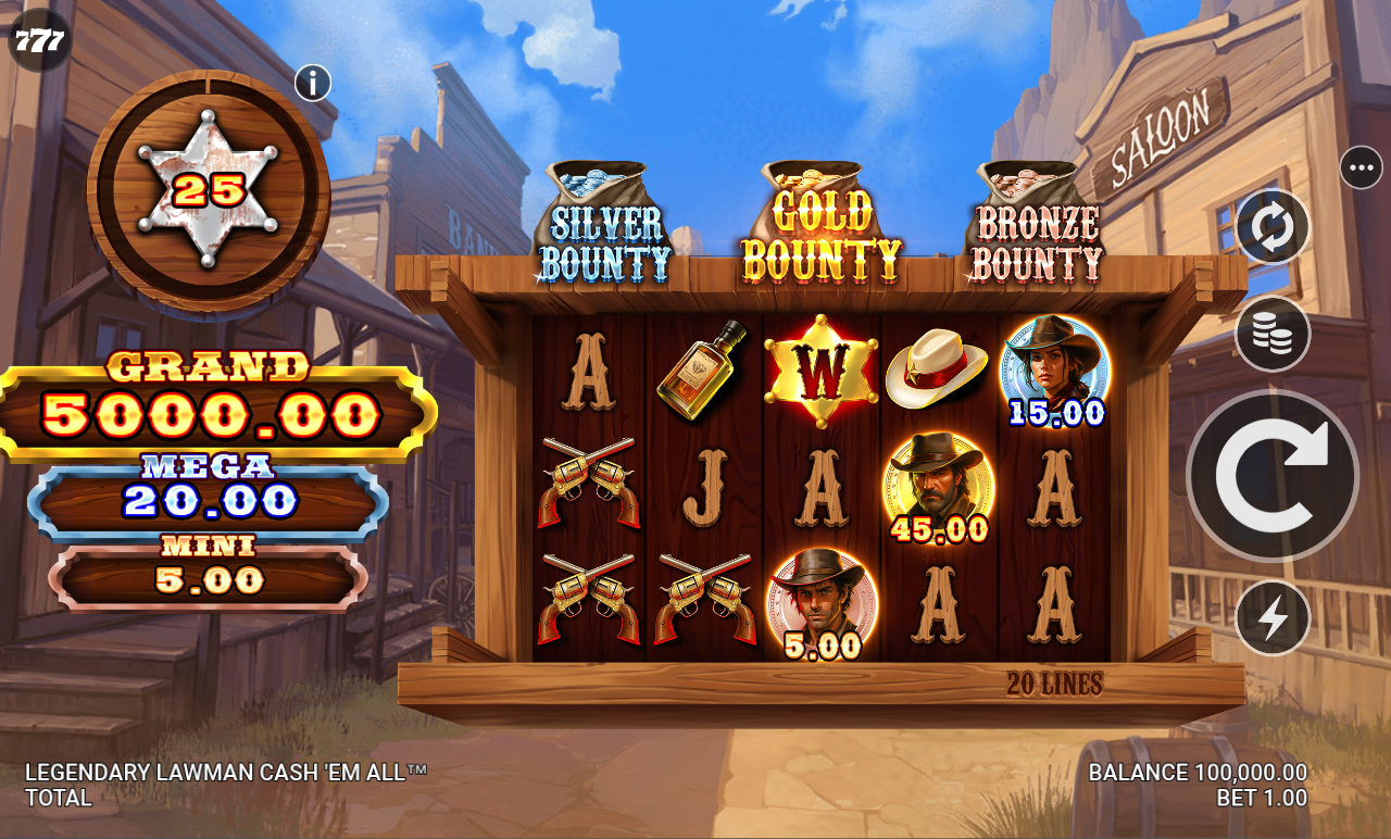 Legendary Lawman Cash 'Em All base game