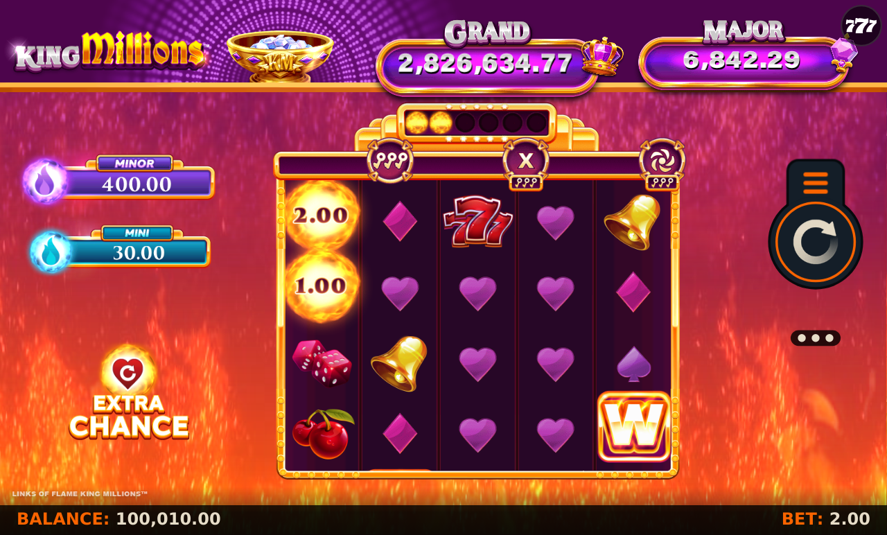 Links of Flame King Millions gameplay