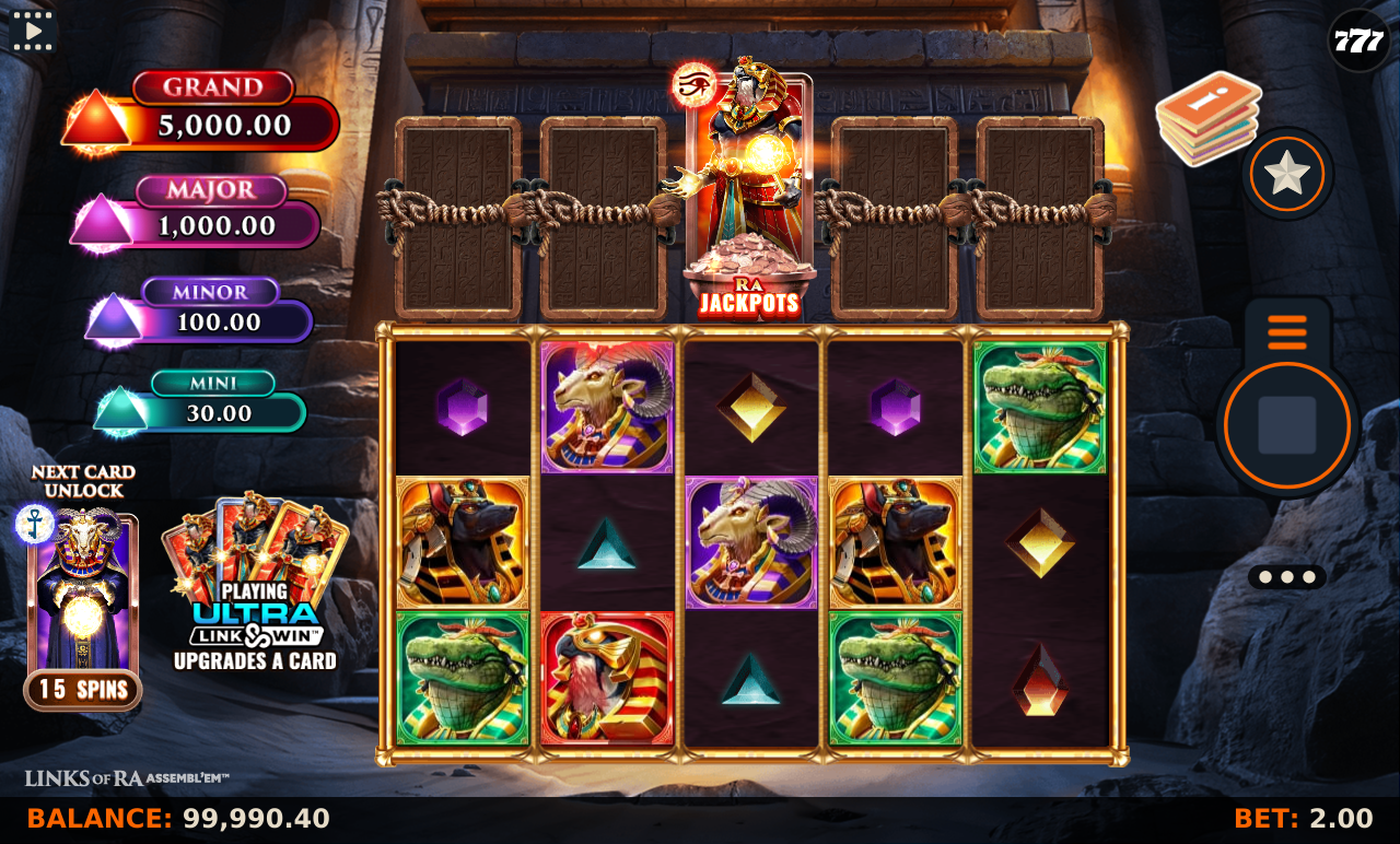 Links of Ra ASSEMBL'EM POWER COMBO respin round in ULTRA Link&Win