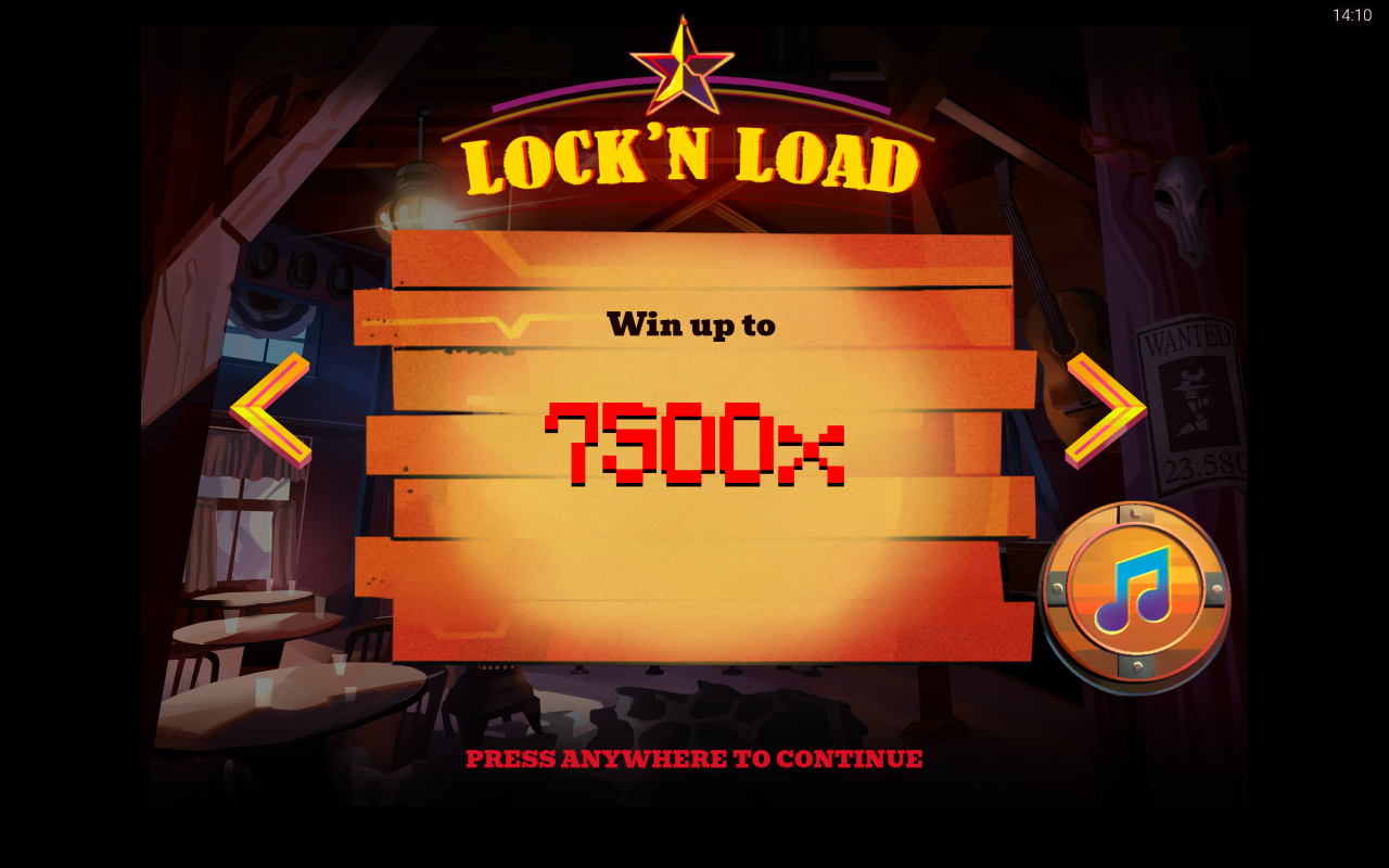 Lock ‘n Load Grand Prize information screen
