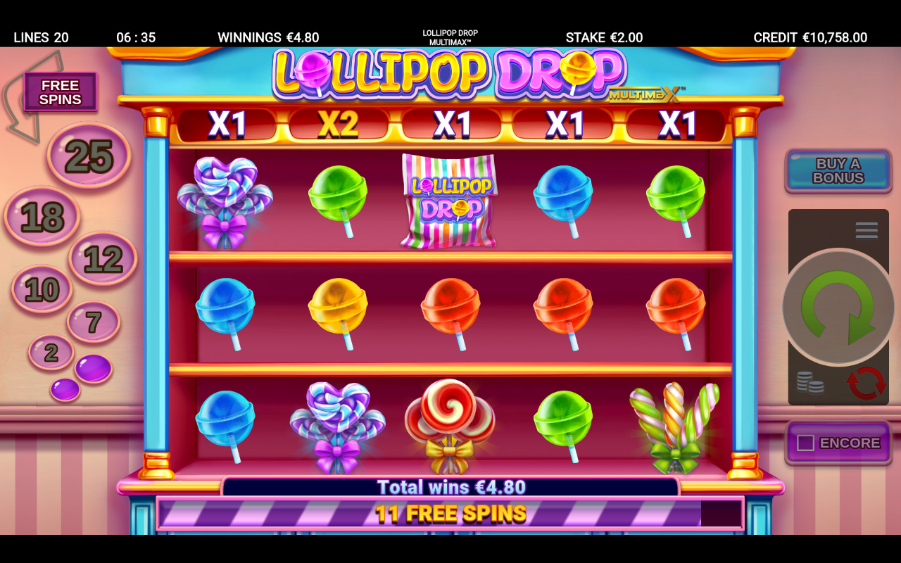 Lollipop Drop MultiMax bonus round
