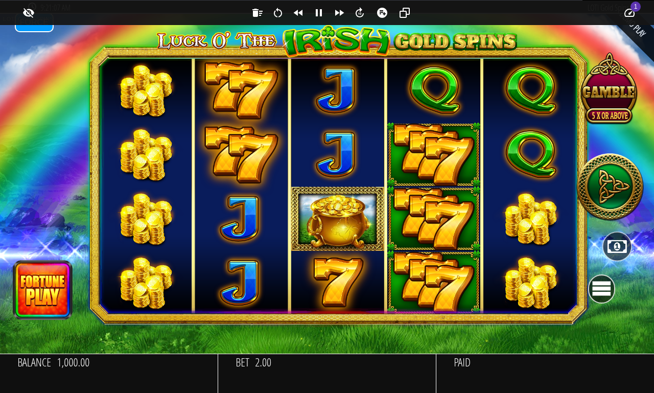 Luck O The Irish Big Bonus base game