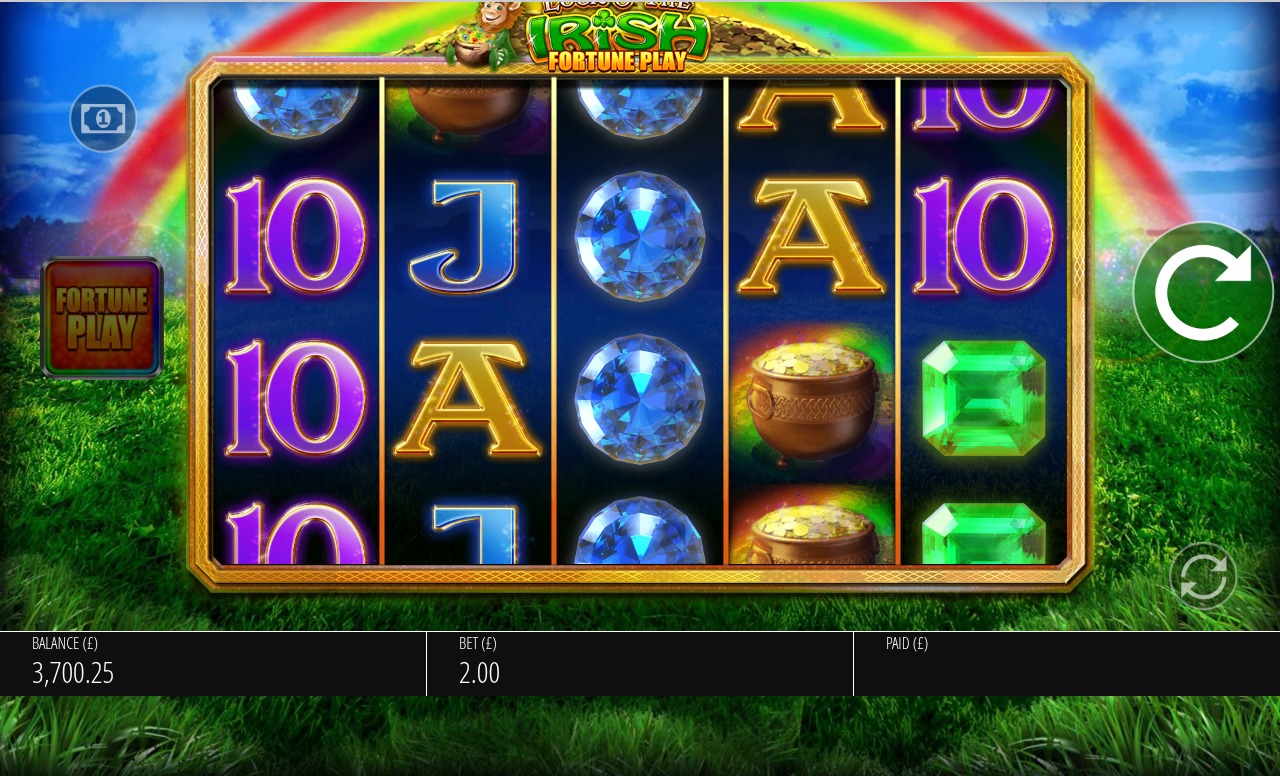 Luck O' The Irish Fortune Play matching reels