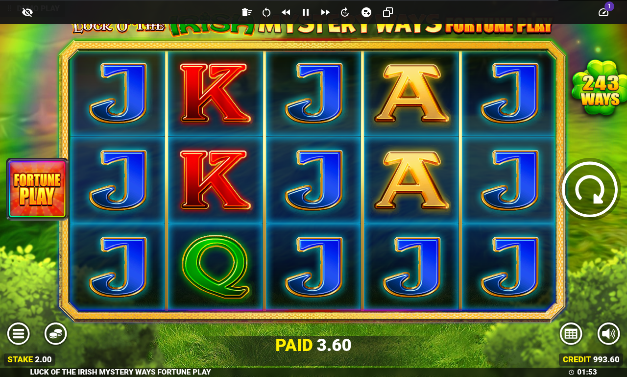 Luck O The Irish Mystery Ways gameplay