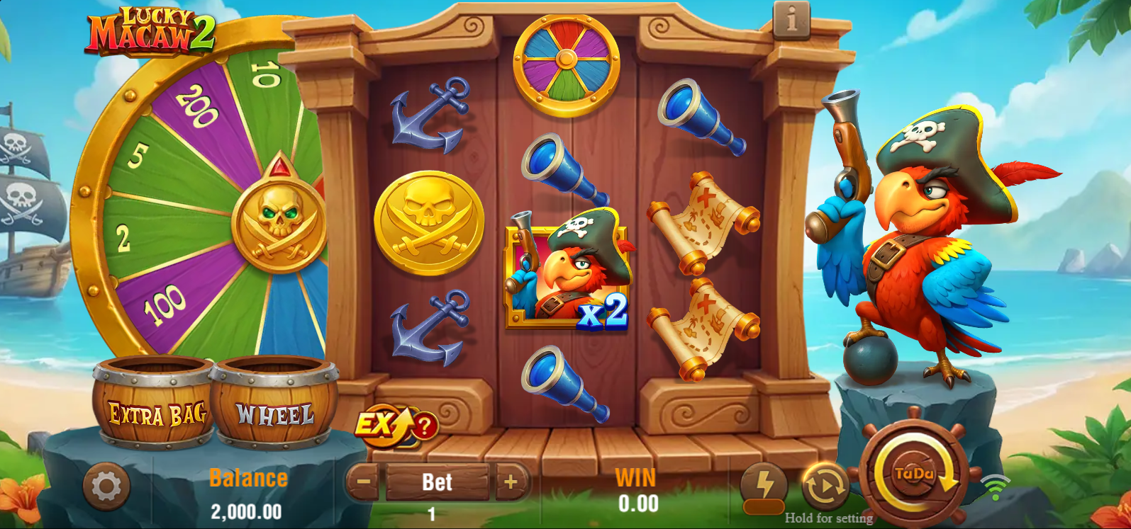 Lucky Macaw 2 base game play