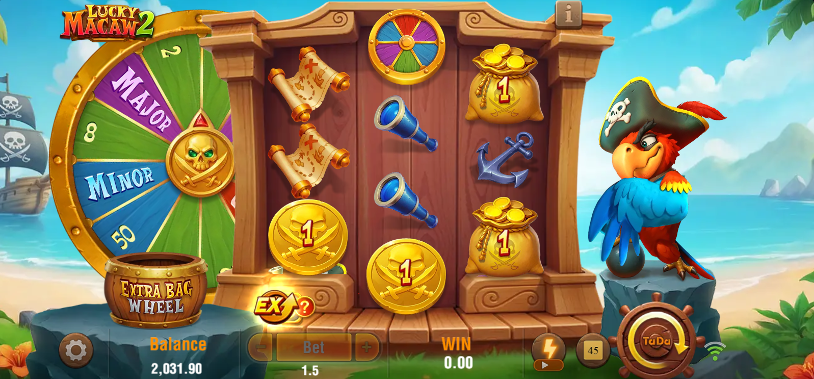 Lucky Macaw 2 Bonus trigger