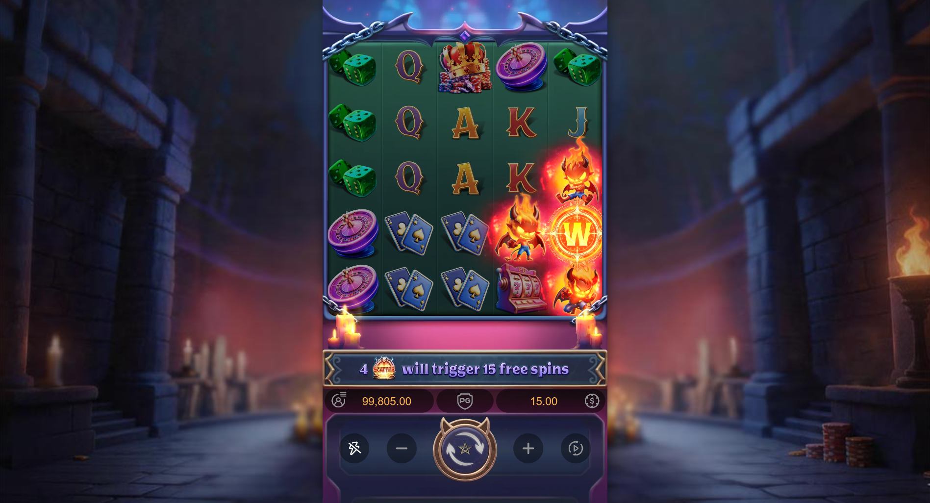 Lucky Mischief Summoning Wilds feature