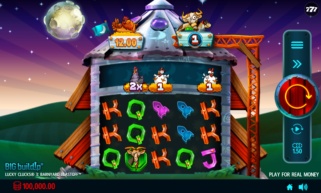 Lucky Clucks 3: Barnyard Blastoff base game