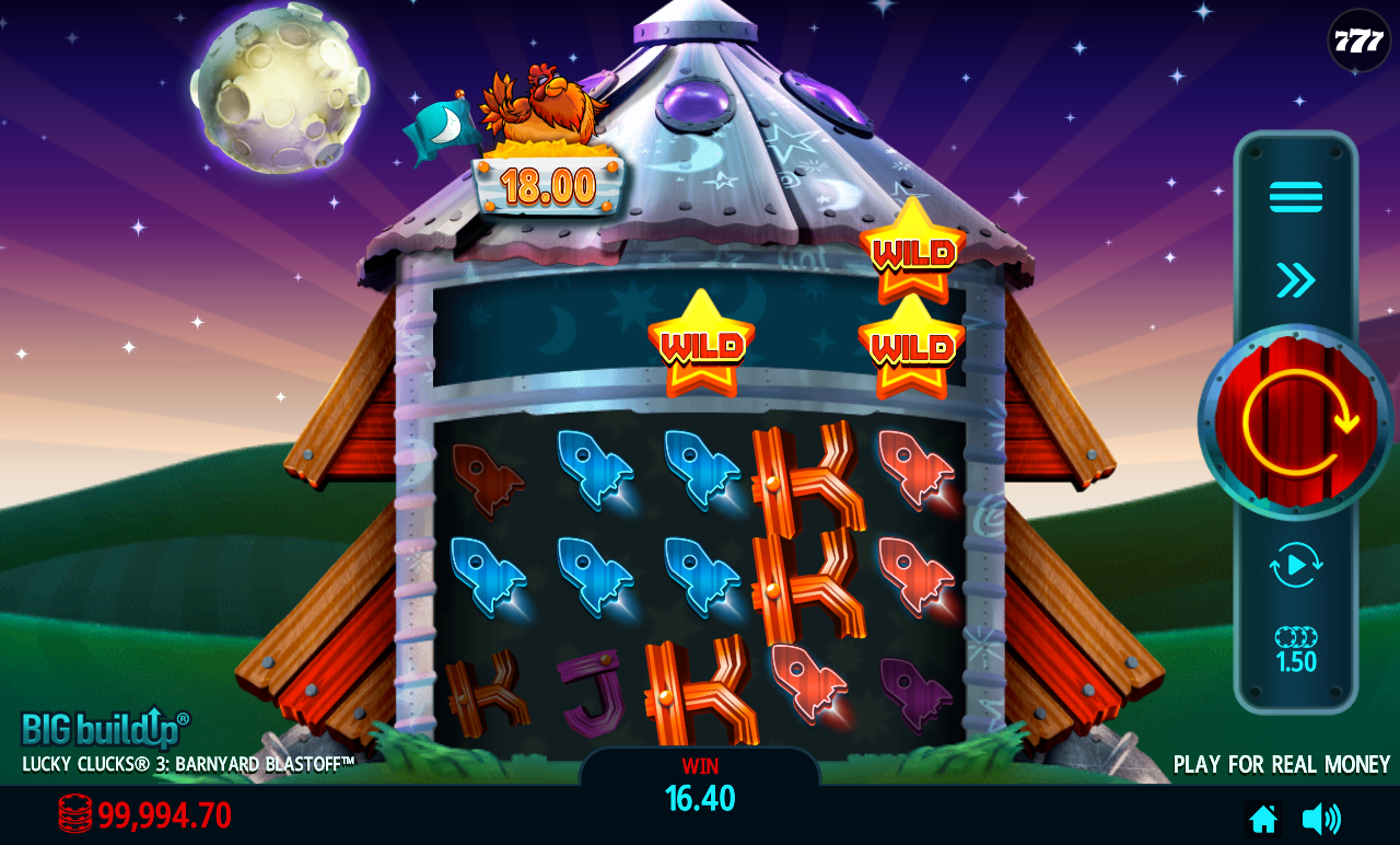 Lucky Clucks 3: Barnyard Blastoff gameplay