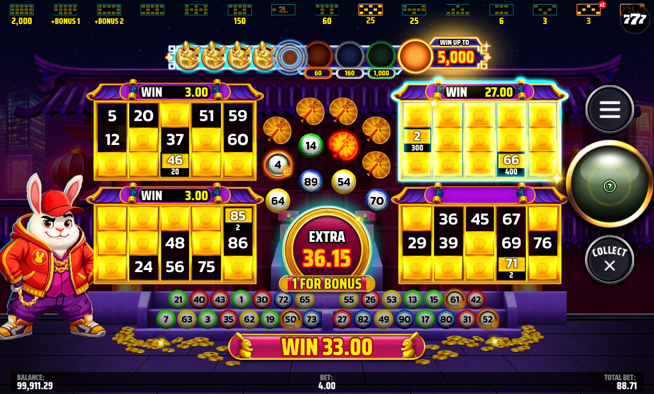 Lucky Coelho Jackpot Fortunes gameplay