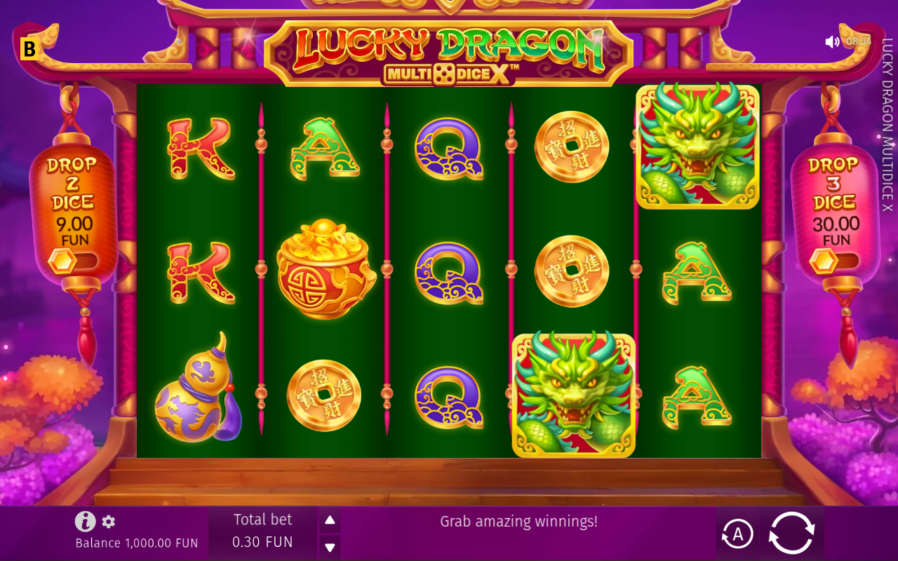 Lucky Dragon Multidice X base game
