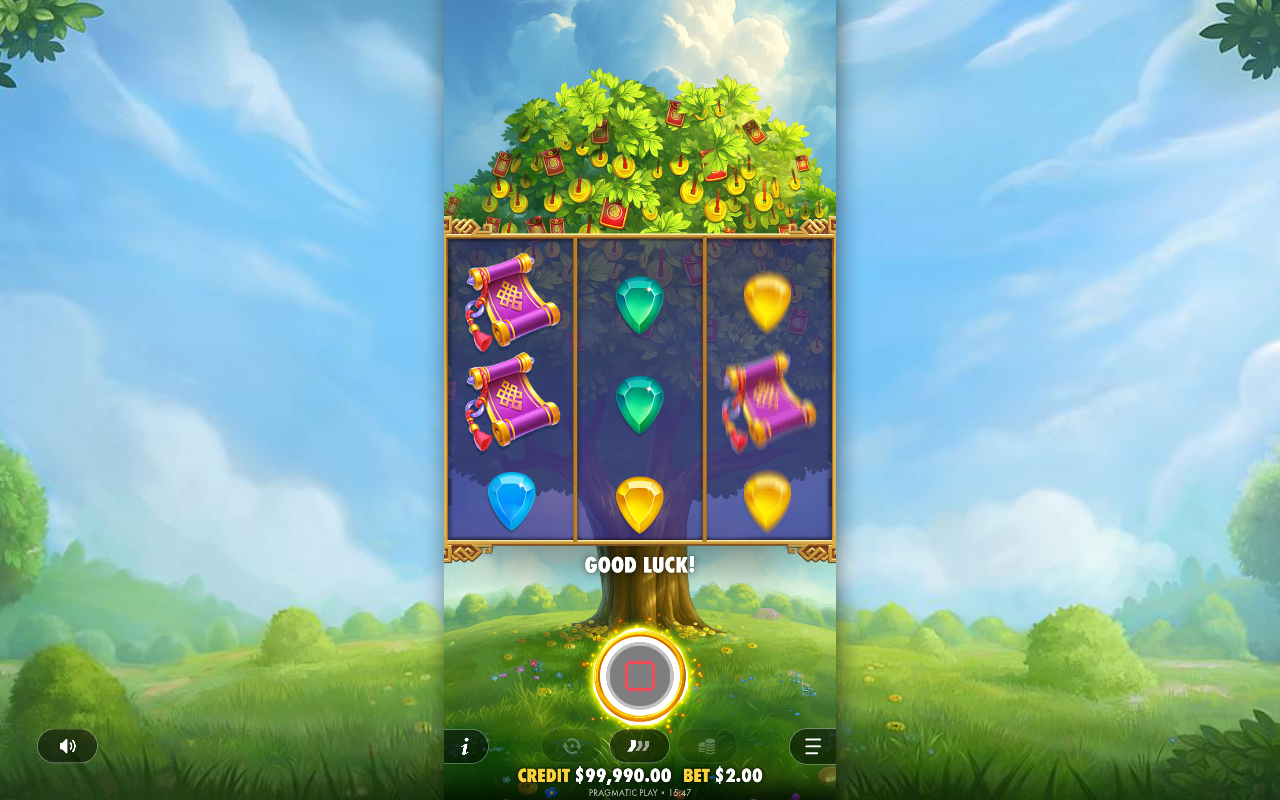 Lucky Fortune Tree respins gameplay