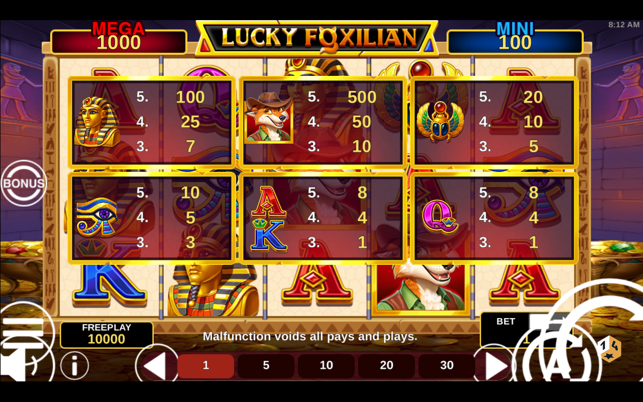 Lucky Foxilian base game
