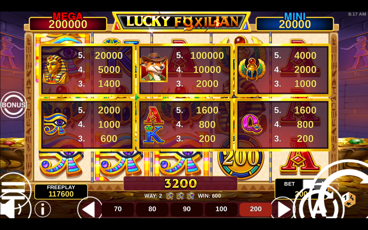 Lucky Foxilian gameplay