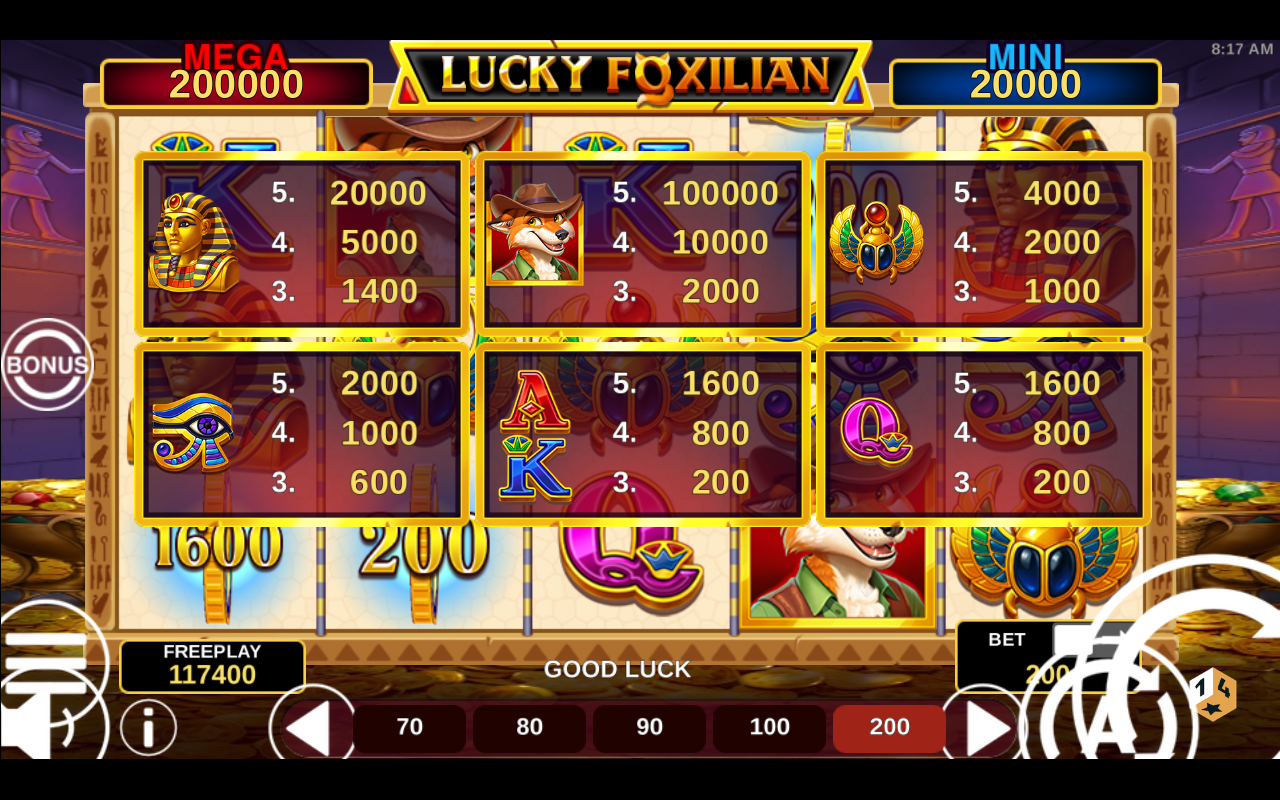 Lucky Foxilian gameplay