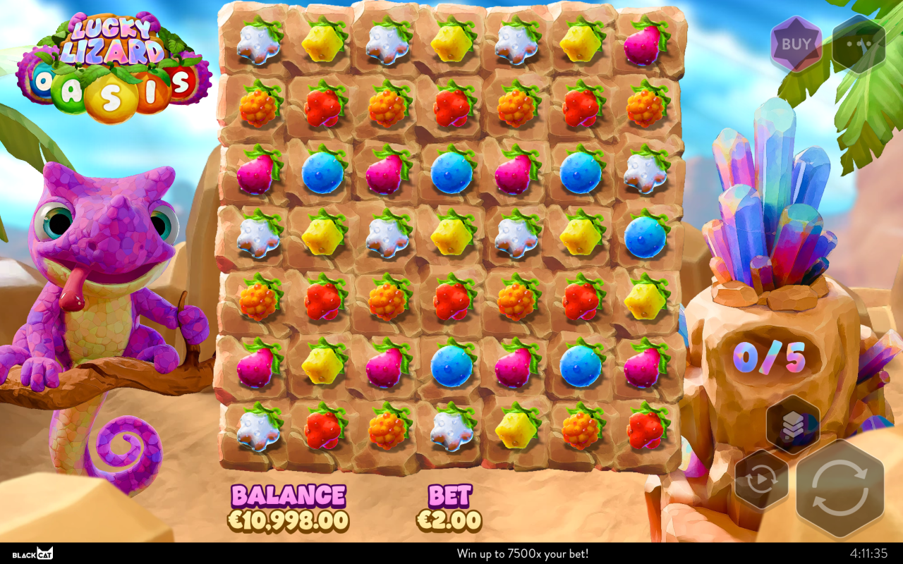 Lucky Lizard Oasis gameplay