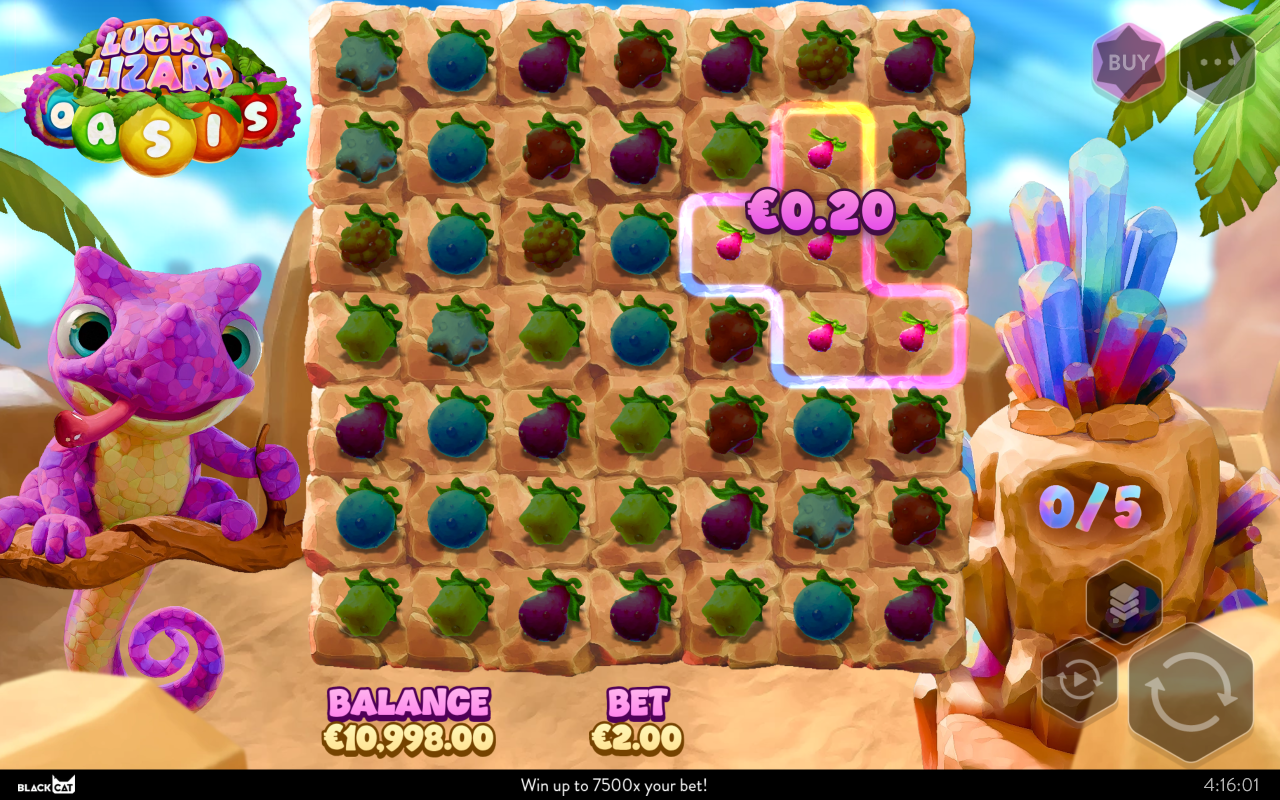 Lucky Lizard Oasis gameplay