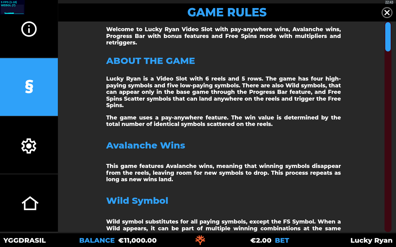 Lucky Ryan GigaBlox information screen