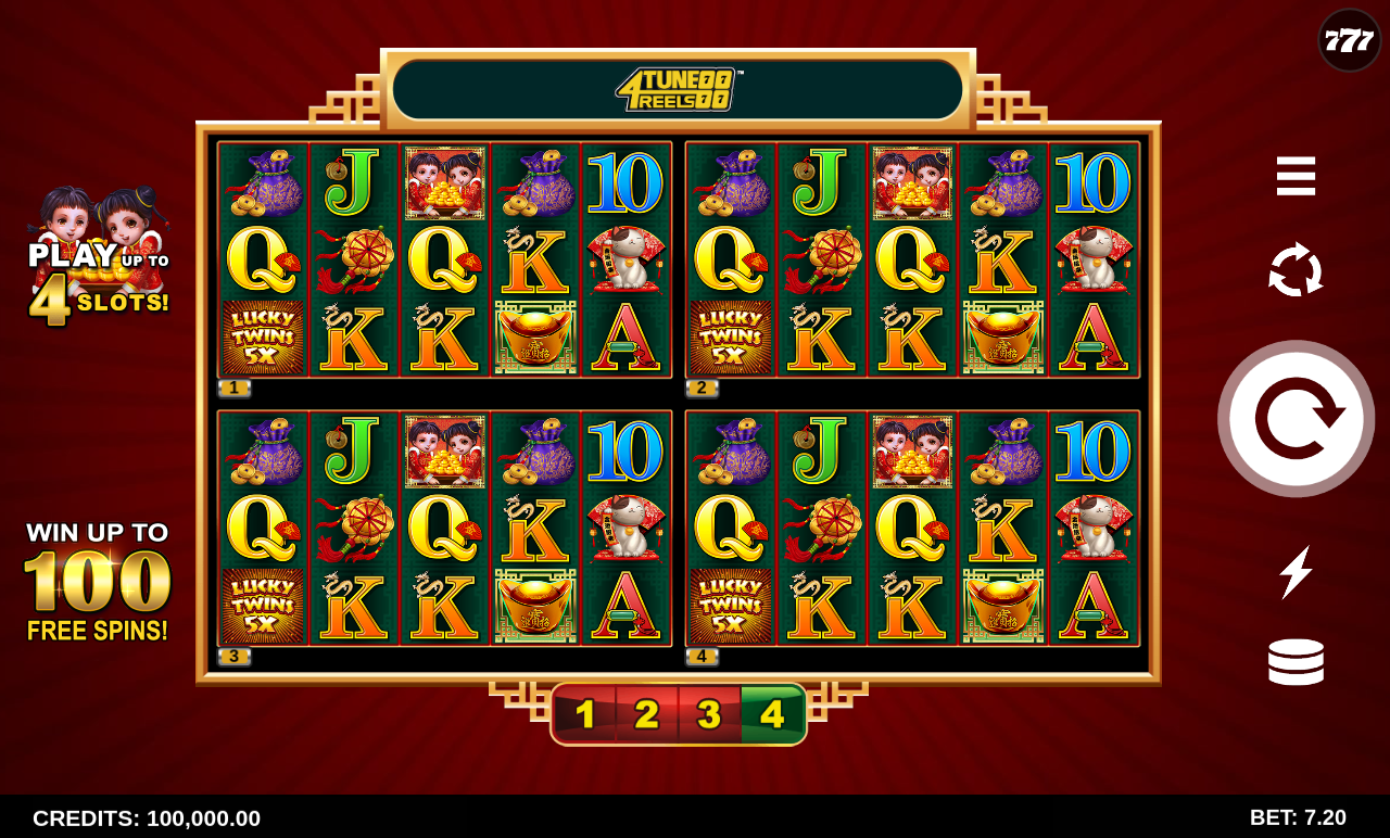 Lucky Twins 5X 4Tune Reels base game