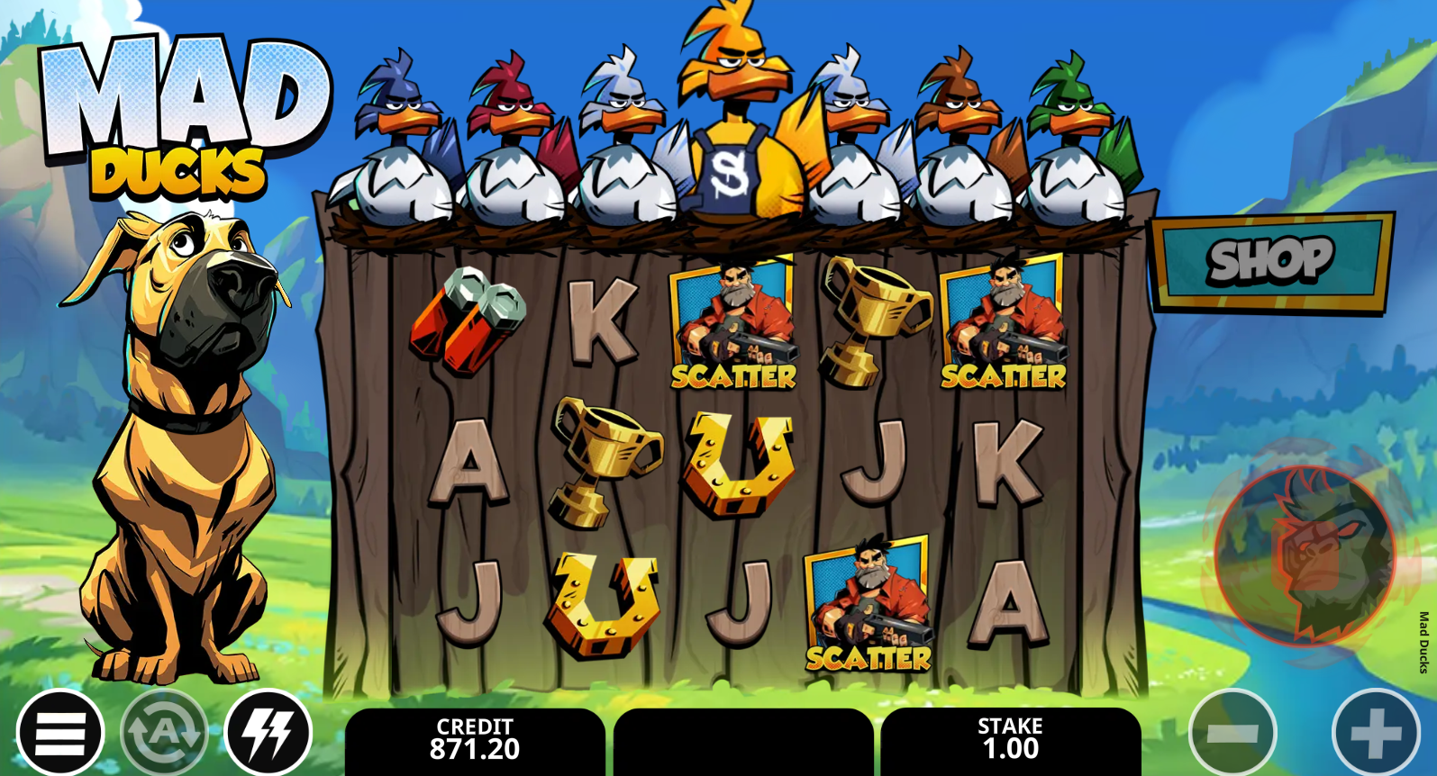 Mad Ducks scatter symbols