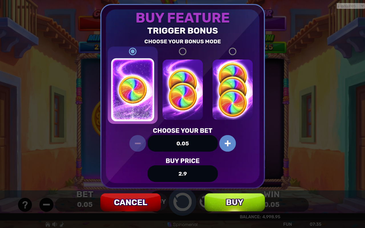 Magical Pinata - Hold & Hit 3x3 bonus buy