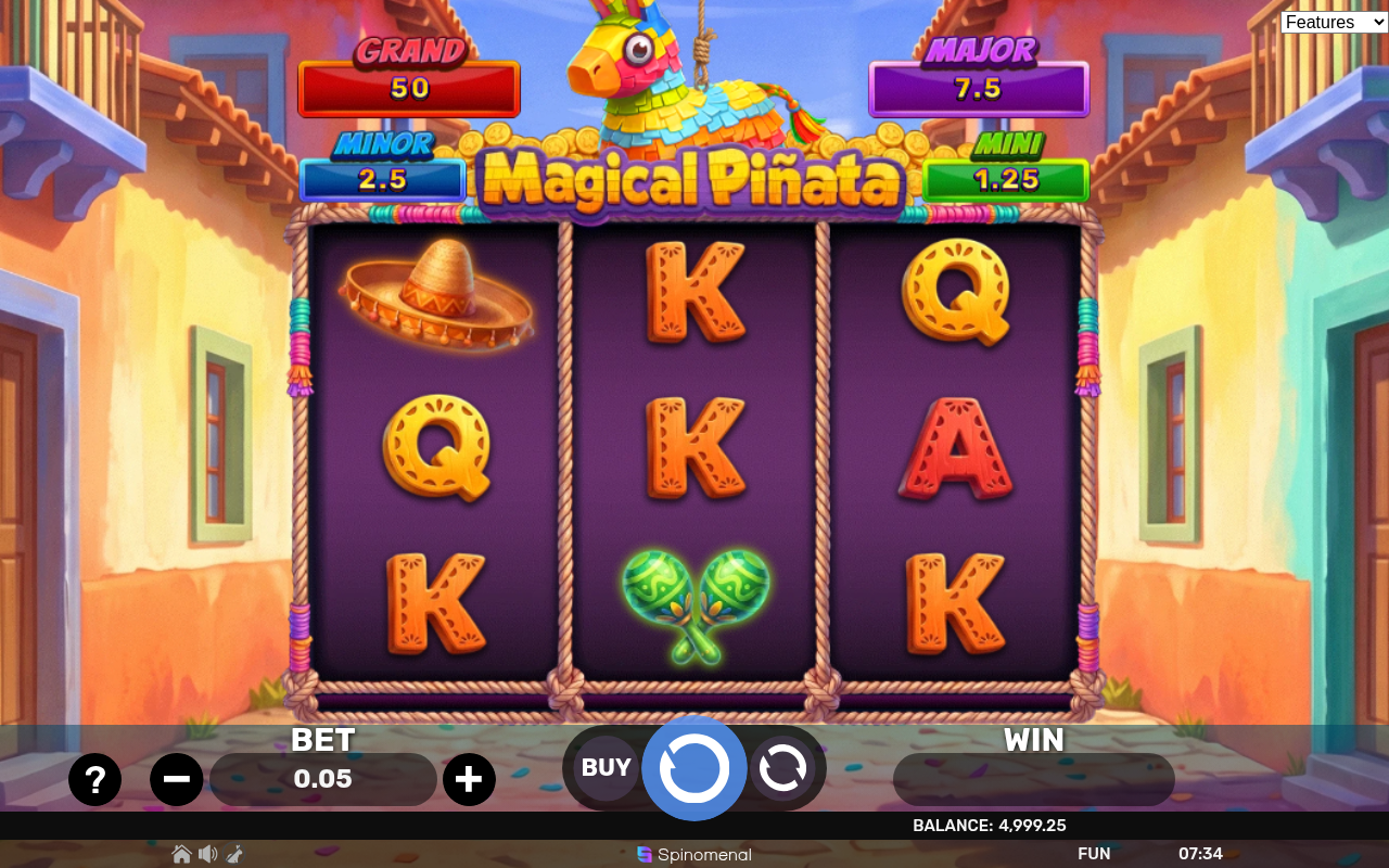 Magical Pinata - Hold & Hit 3x3 gameplay