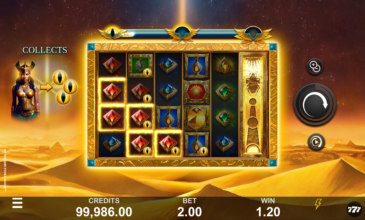 Magnificent Power Bastet gameplay