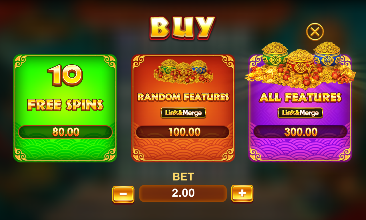 Mahjong Wilds Link&Merge bonus buy
