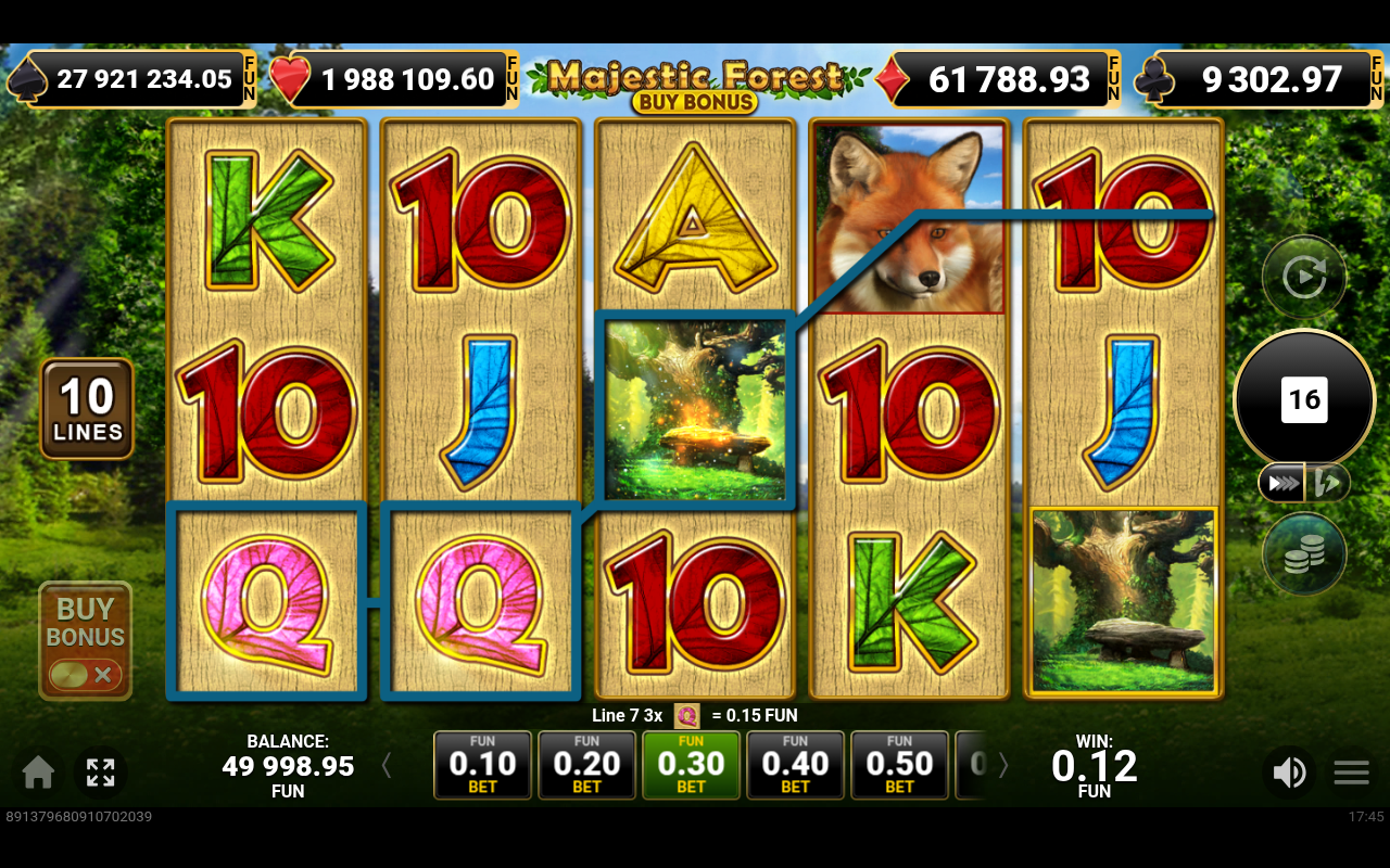 Majestic Forest Buy Bonus gameplay