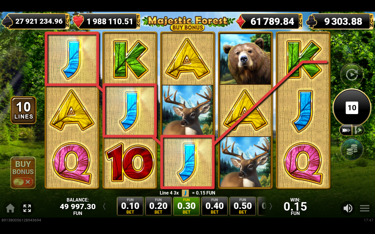 Majestic Forest Buy Bonus gameplay