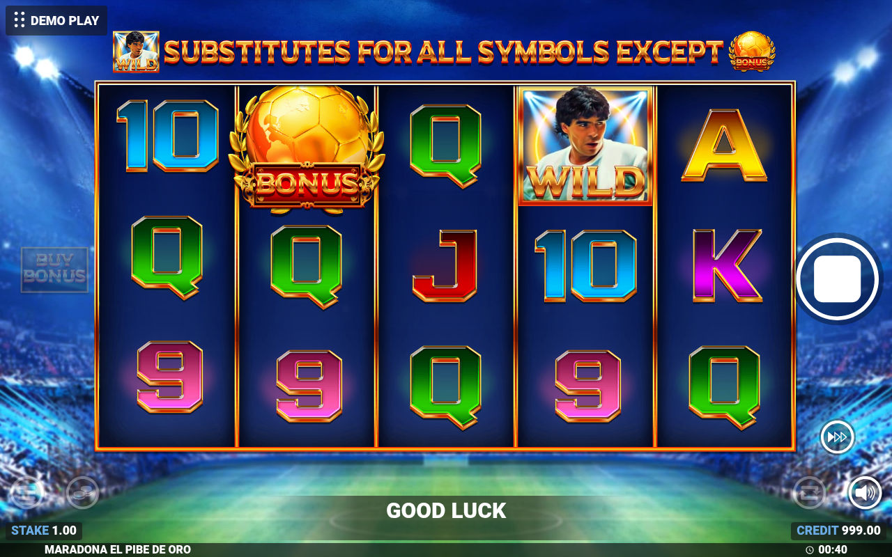 Maradona El Pibe De Oro free spins gameplay