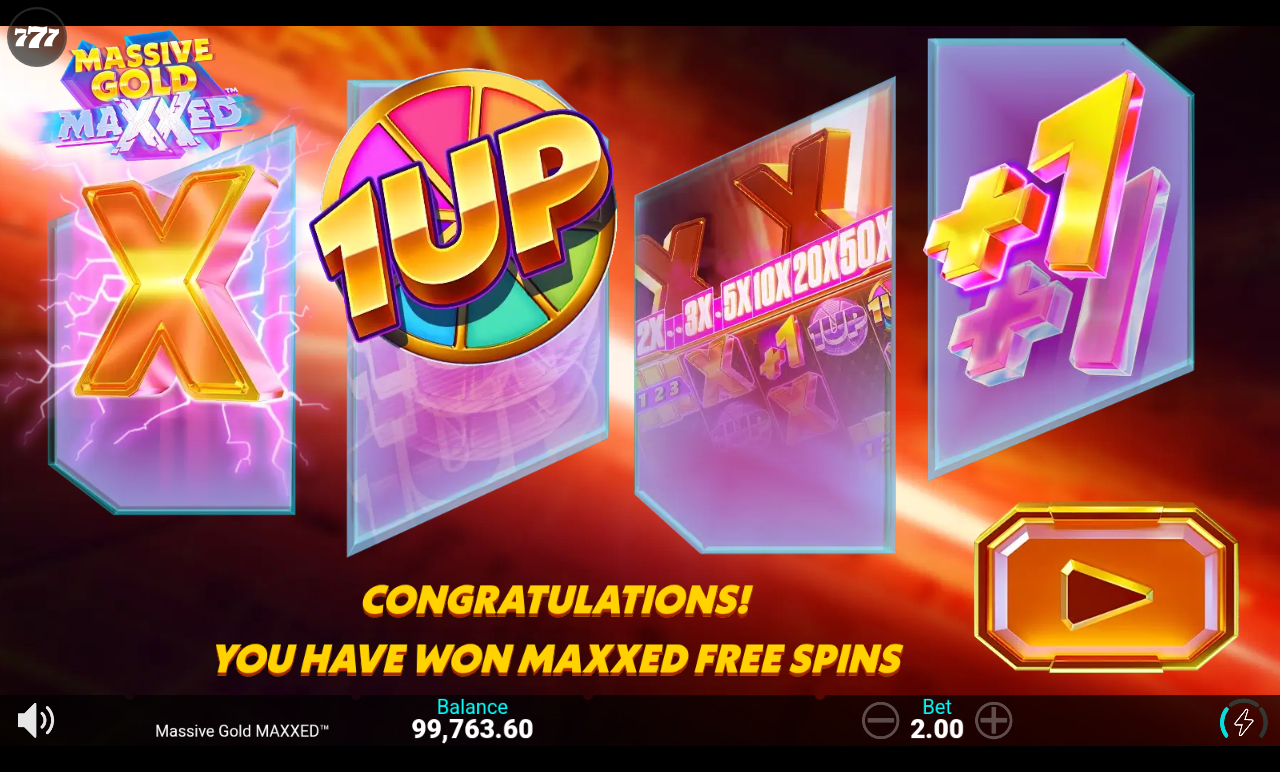 Massive Gold MAXXED bonus round